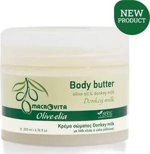 Macrovita MACROVITA Olive.elia Donkey Milk naturalne masło do ciała z bio-oliwą i oślim mlekiem 200ml - Balsamy i kremy do ciała - miniaturka - grafika 1