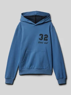 Bluza o kroju comfort fit z kapturem i nadrukiem z napisem - Bluzy dla chłopców - miniaturka - grafika 1