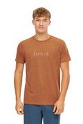 Koszulki sportowe męskie - Koszulka męska T-shirt grafen Alpinus Dirfi pomarańczowy - miniaturka - grafika 1