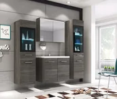 Meble łazienkowe - Zestaw mebli do łazienki madrit II Bodega+ lustro - miniaturka - grafika 1