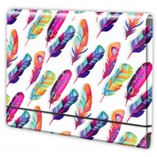 Teczki i skoroszyty - Penmate Teczka łamana A4 na gumkę T 0102 Piórka - miniaturka - grafika 1