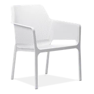 Krzesła - D2.Design Krzesło Net Relax białe 81730 - miniaturka - grafika 1