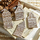 Ozdoby bożonarodzeniowe - Ozdoby wiszące, zestaw 4 szt. Gabin - miniaturka - grafika 1