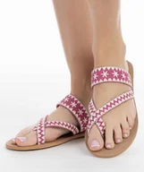 Klapki i japonki damskie - Izia Klapki Damskie Różowe Wsuwane na Lato 38 Ż8b - miniaturka - grafika 1