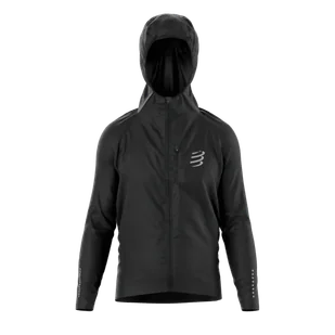 COMPRESSPORT Kurtka biegowa przeciwdeszczowa THUNDERSTORM WATERPROOF JACKET black - Kurtki męskie - miniaturka - grafika 1