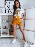 Dresy damskie - Komplet damski SAVE II żółty Dstreet AY0581-L - miniaturka - grafika 1