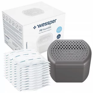 Osuszacz powietrza POCHŁANIACZ WILGOCI 10X WKŁAD WESSPER HUMIFILL DO DOMU DO ŁAZIENKI - SZARY - Domowe osuszacze powietrza - miniaturka - grafika 1