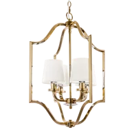 Lampy sufitowe - Lampa Hampton wisząca NEW YORK P04667AU-WH - Cosmo Light - miniaturka - grafika 1