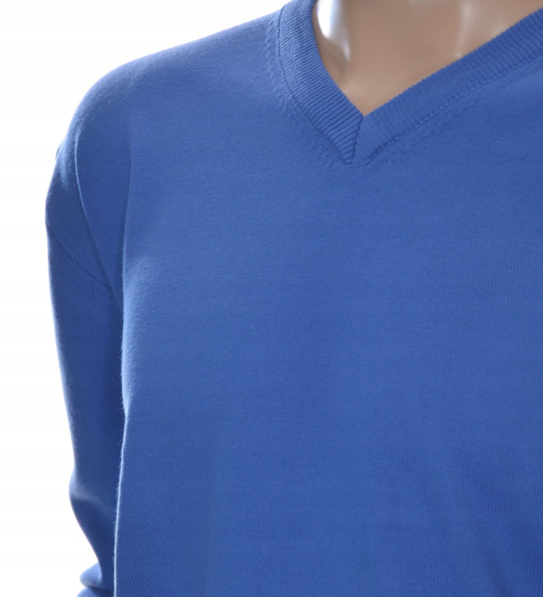 Sweter męski z kaszmiru i wełny merynosów kaszmirowy merino XXL w szpic 220