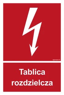 BC009 TABLICA ROZDZIELCZA, PS - PŁYTA PCV 1MM FOTOLUMINESCENCYJNA; (100X148MM) - Systemy ekspozycyjne i znaki informacyjne - miniaturka - grafika 1