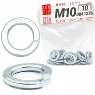 Śruby i nakrętki - Podkładka sprężysta M10 sprężynowa DIN 127 płaska ocynkowana 10szt. - miniaturka - grafika 1