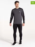 Kalesony - Dare 2b 2-częściowy zestaw bielizny funkcyjnej "Exchange IV" w kolorze szaro-czarnym - miniaturka - grafika 1