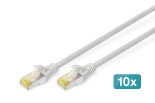 Digitus Kabel krosowy CAT 6A S/FTP, 10 sztuk - Patchcordy - miniaturka - grafika 1