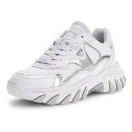 Sneakersy damskie - Damskie Sneakersy GUESS NOWAH FLTNOWELE12-WHISI – Biały - miniaturka - grafika 1