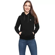 Bluzy damskie - Lee Bluza damska z kapturem, Czarny (czarny 01), M - miniaturka - grafika 1