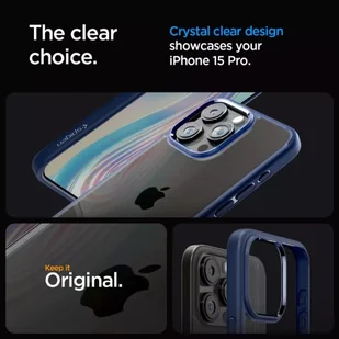 Etui Spigen Ultra Hybrid do iPhone 15 Pro navy blue - Etui i futerały do telefonów - miniaturka - grafika 12