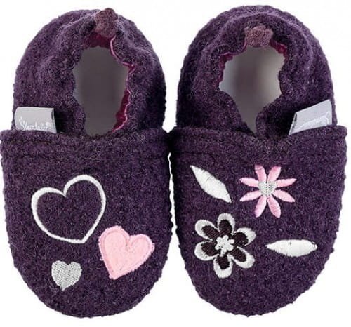 kapcie niemowlęce na zimę Sterntaler fioletowe [rozmiar stopy: 17/18]