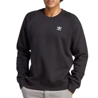 Bluzy sportowe męskie - Bluza adidas Essentials Crewneck IM4532 - czarna - Adidas - miniaturka - grafika 1