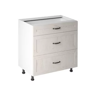 Szafka Dolna Stojąca 3 Szuflady D80S3 Royal Gała Meble Sosna Nordycka, Biały - Szafki kuchenne - miniaturka - grafika 1