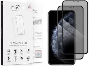 movear 2.5D MAX privacy na iPhone Xs / X do Etui, Cały Ekran anti spy AIPXSGMP03CBK - Szkła hartowane na telefon - miniaturka - grafika 1