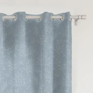 Zasłony - Zasłona WINTER wzór BN58 | Delikatne błękitne gałązki 150 x 150 cm tkanina standard - miniaturka - grafika 1