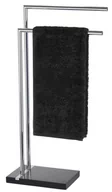 Wieszaki łazienkowe - Wenko Stojak na ręczniki Noble Black, 2 ramienny, 45,5x82x20 cm - miniaturka - grafika 1