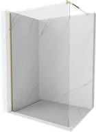 Ścianki i drzwi prysznicowe - Mexen Kioto ścianka prysznicowa Walk-in 95 x 200 cm, transparent 8 mm, złota - 800-095-101-50-00 - miniaturka - grafika 1