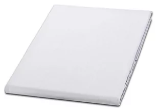 Prześcieradło bawełniane 140x200 Noris białe jednobarwne hotelowe - Prześcieradła - miniaturka - grafika 1