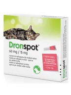 Suplementy i witaminy dla kotów - Bayer DRONSPOT 2 x 0,70ML 2 Pipety Dla Średniego Kota (2,5 KG-5 KG) - miniaturka - grafika 1