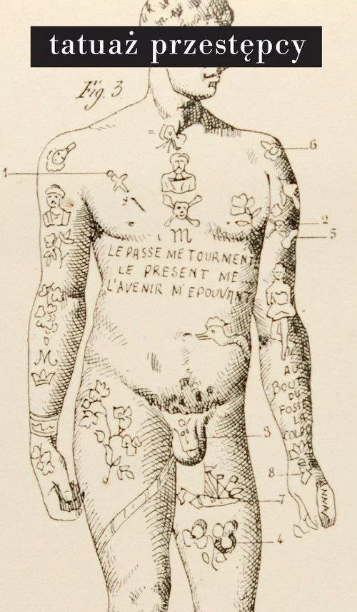 Tatuaż przestępcy Cesare Lombroso