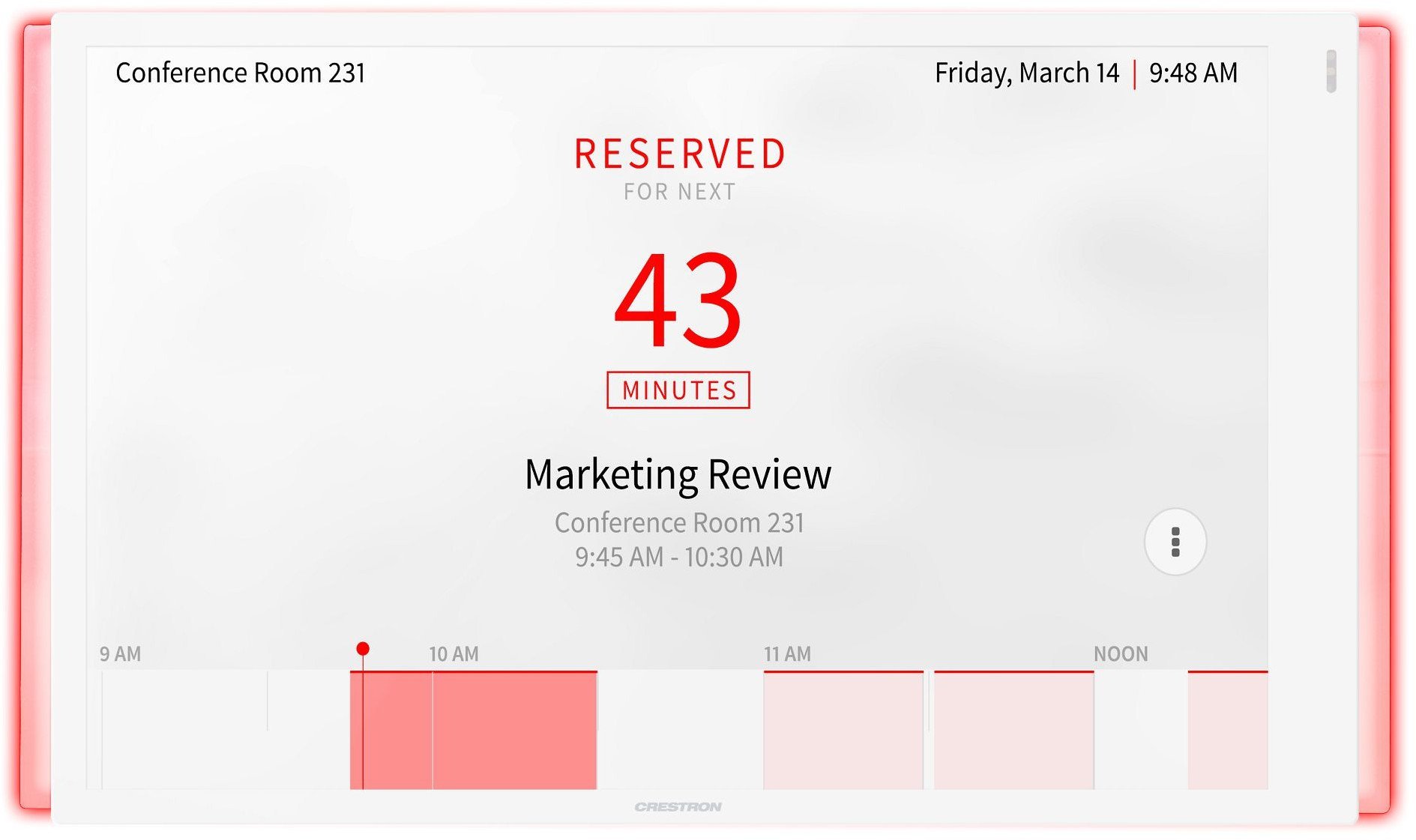 Crestron TSS-1070-W-S-LB KIT, White, 0 - 40 °C, 10 - 95%, TFT, 25.6 cm 10.1