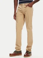 Spodnie męskie - Kappa Spodnie materiałowe Gabardine 67117PW Beżowy Regular Fit - miniaturka - grafika 1