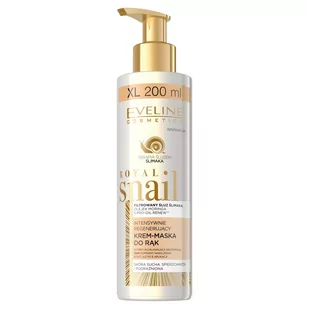 Eveline Royal Snail Krem-maska do rąk intensywnie regenerujący 200ml pompka - Kremy i maski do rąk - miniaturka - grafika 1