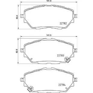 Klocki hamulcowe - komplet BREMBO P 83 171 - Klocki hamulcowe - miniaturka - grafika 1