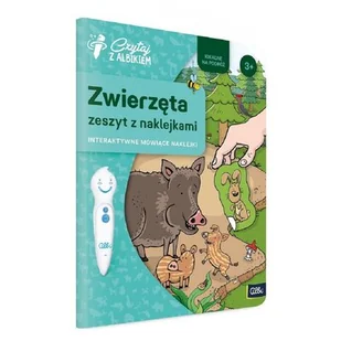Czytaj z Albikiem. Zeszyt z naklejkami. Zwierzęta. Interaktywne mówiące naklejki - Książki edukacyjne - miniaturka - grafika 1