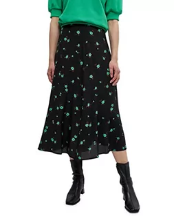 Spódnice - Minus Damska spódnica Alexi, Nadruk w kolorze zielonego jabłka, 60 PL - grafika 1