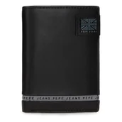 Portfele - Pepe Jeans Pionowy portfel z portmonetką czarny 8,5x11,5x1 cm Skóra by Joumma Bags, Czarny (Black), Talla única, Pionowy portfel z portfelem - miniaturka - grafika 1