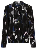 Koszule damskie - s.Oliver - Bluzka damska, czarny|wielokolorowy - miniaturka - grafika 1