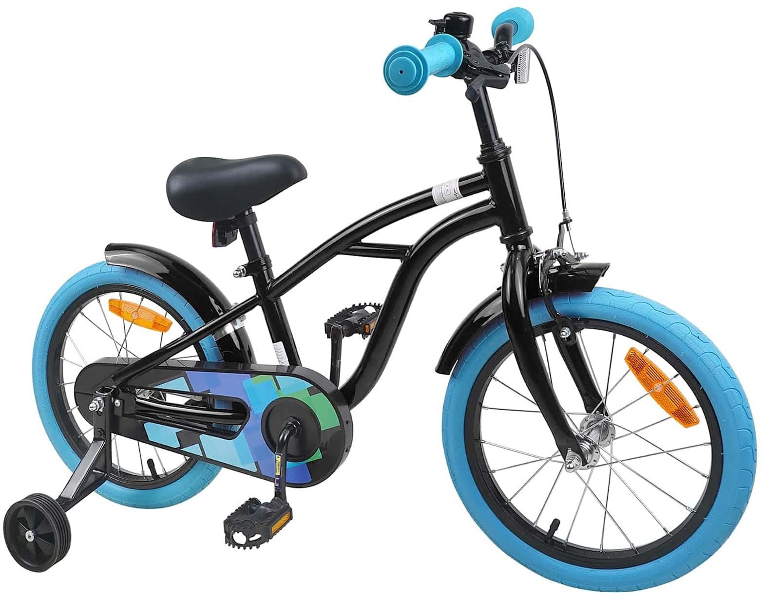 vidaXL vidaXL Rower Dziecięcy 16 Cali dla dzieci w wieku 4-6 lat Czarny