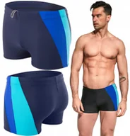 Kąpielówki męskie - Kąpielówki męskie bokserki na basen spodenki pływackie szorty 3XL AQUASPORT - miniaturka - grafika 1