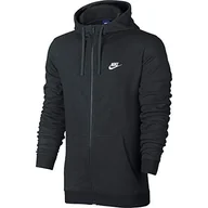 Bluzy męskie - Nike Męska rozpinana bluza z kapturem Sportswear - Czerń 804391-010 - miniaturka - grafika 1
