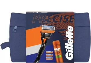 Gillette - Zestaw Fusion 4UP + Zel 200 ml - Zestawy kosmetyków męskich - miniaturka - grafika 1