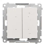 Wyłączniki światła i elektryczne - Kontakt Simon Ściemniacz do LED ściemnialnych klawiszowy Simon 55 - biały mat - miniaturka - grafika 1