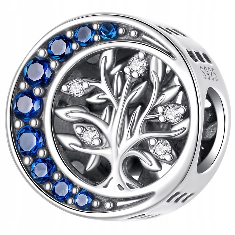 Charms Zawieszka Charms Drzewo Księżyc Srebro 925 Charmsy Trusky