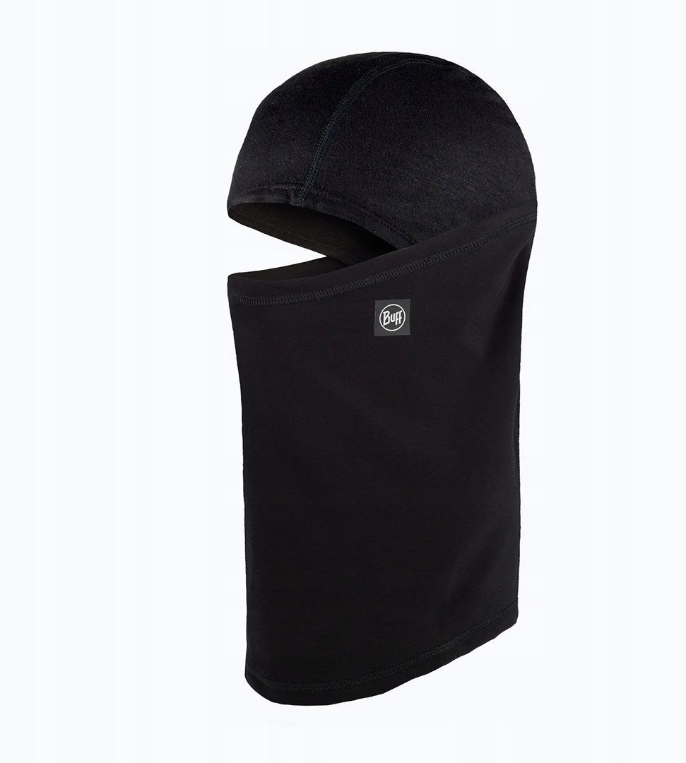 Buff Kominiarka TECH Fleece Hinged Balaclava Solid Black BU138837/999/10