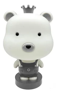 Szara lampka nocna w kształcie misia - 4X A365 Mirune - Lampy stojące - miniaturka - grafika 1