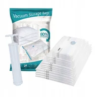 Pokrowce na ubrania - 12X Worki Próżniowe Na Ubrania Pościel Z Pompką 4 Rozmiary Torba Podróżna - miniaturka - grafika 1