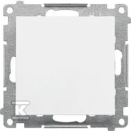 Wyłączniki światła i elektryczne - Łącznik krzyżowy bez piktogramu (moduł) 10 AX, 250 V~, szybkozłącza: Biały mat, SIMON55 - miniaturka - grafika 1