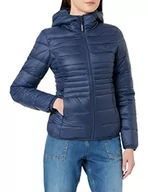 Kurtki damskie - FILA Damska kurtka SQUILLE Hooded Lightweight Jacket, Black Iris, XS - miniaturka - grafika 1
