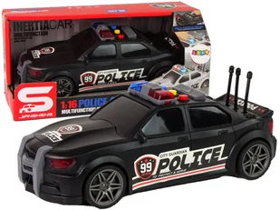 Auto Sportowe Policja 1:16 Czarny Dźwięk - Samochody i pojazdy dla dzieci - miniaturka - grafika 1